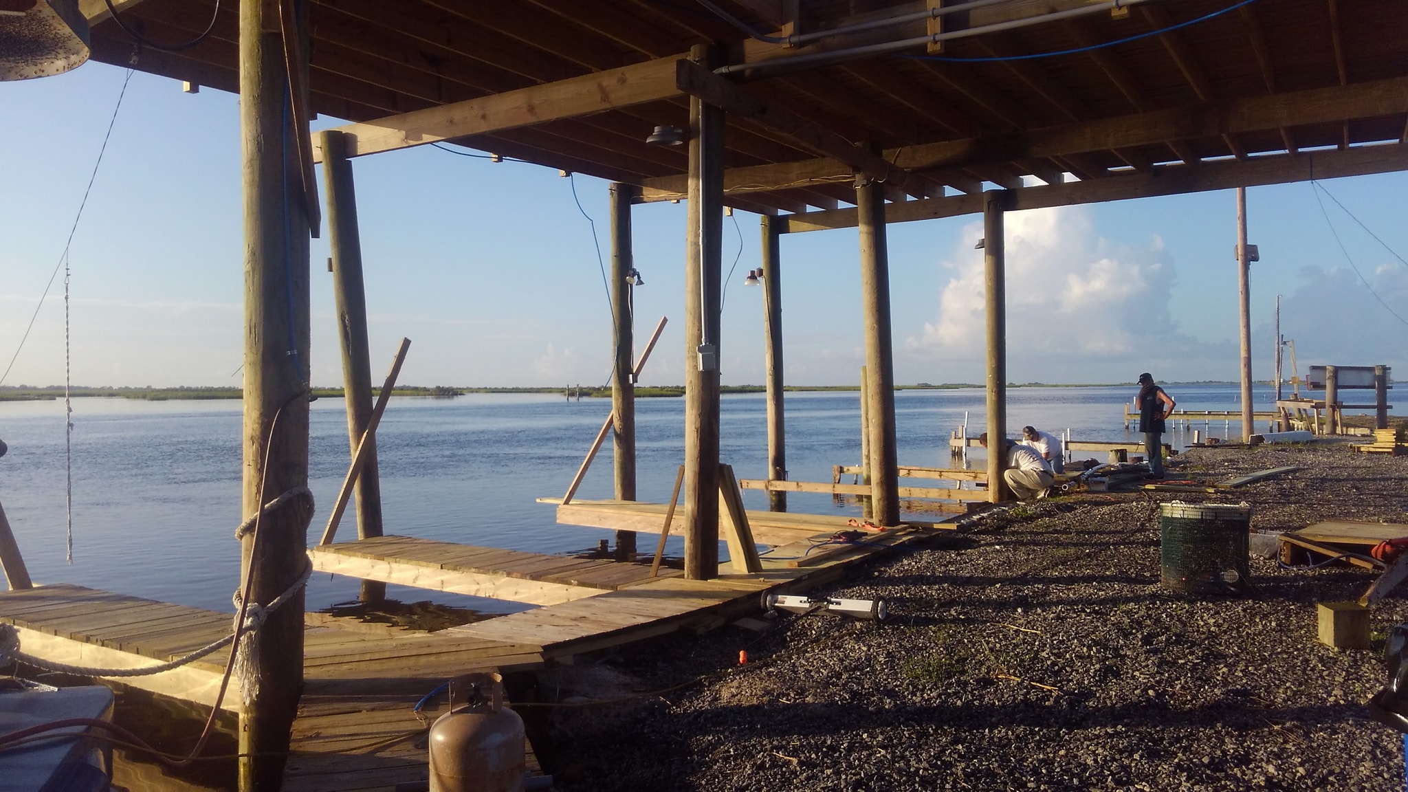 Pointe Aux Chenes Kayak Marina post Hurricane Barry > PACKTX